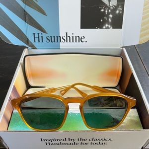 RAEN Aren 53mm Polarized Round Sunglasses (Honey)